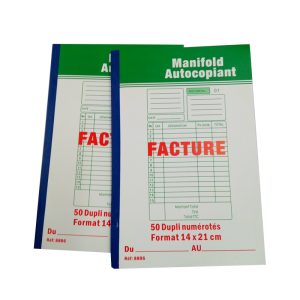 Facture manifold autocopiant a5 8806